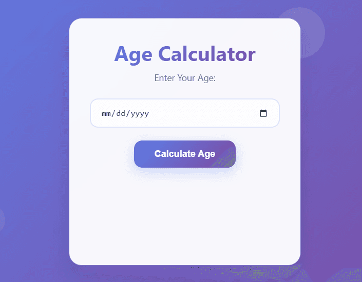 Age Calculator